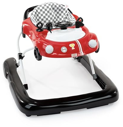 Bright Starts Little Speedster 3-in-1 Lauflernwagen, roter Rennwagen, Lauflernwagen für Jungen und Mädchen, ab 6 Monaten