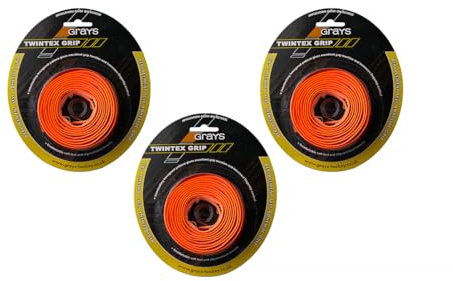 Grays- Twintex Grip Hockey, Neon-Orange, One Size