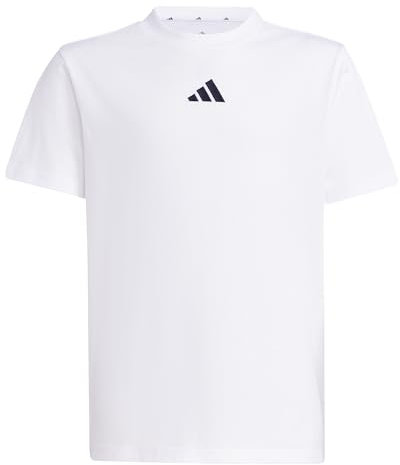 adidas Unisex Kids Essentials T-Shirt, White/Black, 15-16 Years