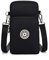 Aucuu Handytasche zum Umhängen Damen，Nylon Kleine Umhängetasche mit Kopfhörer Eingang，Mini Crossbody Schultertasche Handytasche，Handy Schultertasche ür Handy unter 7 Zoll