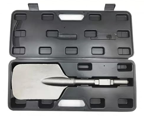 NJIEzhao Scalpello per Asfalto Martello demolitore Elettrico con Gambo Esagonale, Vanga for Argilla, Pala, scalpello, scalpello a Punta Extra Larga(Size 2)