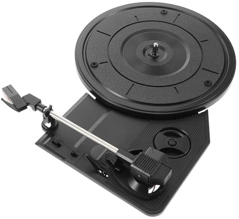 WHAMVOX Tocadiscos de Vinilo con Mecanismo de Gramófono Grande de Movimiento de Baja Ruido Resistente y Fácil de Usar para Amantes y Coleccionistas de Discos