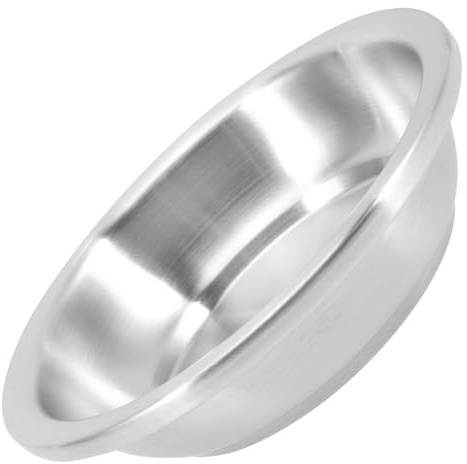 Cabilock Stainless Steel Round Steamer Plate for Kitchen Food Storage and Serving Multi-Purpose Tray for Fruit Snacks Hot Food Suitable for Home Restaurant Parties and Banquets