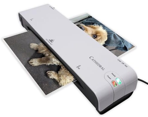 Cathedral Products A4 Laminator - with Fast Warm Up & Jam Release - White