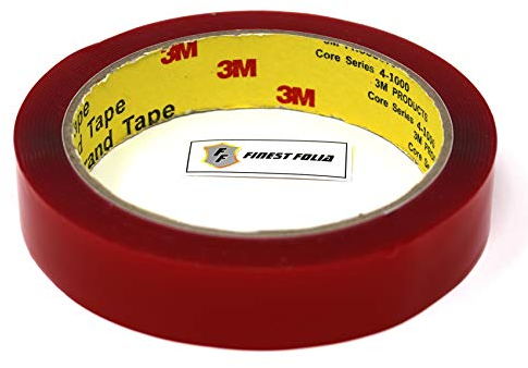 Finest Folia 3M Doppelseitiges Klebeband 3 Meter Scotch Montageklebeband 4218P VHB 4910F Hochleistungsklebeband extra Stark Temperatur Resistent (20mm x 3Meter, VHB 4910F)