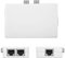 Cblecc UTP STP 2 en 1 Salida 2 Puertos RJ45 LAN Cat Selector de conmutador de Red Externo Interno Caja divisora