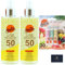 2 x Malibu Sun SPF 50 Clear All Day Sun Spray Sunscreen 200ml with Mystical Dreams Thank You Card.