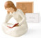 Cuayaes Figuras Decorativas Estatua de Mujeres de Lectura Pintada a Mano con Resina, Regalos de Adornos para el Lector, Decoracion Hogar Modernas para Estantería, Escritorio, Salon