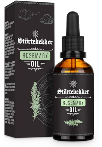 Störtebekker Premium Rosmarinöl Haare - Intensiv, pflegendes Haaröl - Hochwertiges, natürliches Rosmarin Öl für trockene Kopfhaut & brüchiges Haar - Haarpflege vegan, ohne Silikone (50 ml)