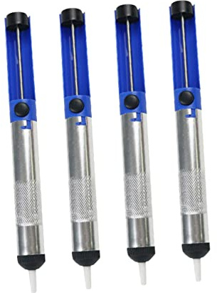 SHINEOFI 4pièces Pompe à Dessouder Manuelle Outil à Vide Pour Enlever La Soudure Léger Et Compact Pratique Pour Circuit Imprimé