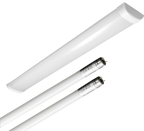 ELG Leuchten Aufbauleuchte Feuchtraumleuchte 150cm 2-flammig 4000K