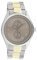 Oozoo Unisex Armbanduhr Chrono Look mit Edelstahl Gliederarmband 42 MM Bicolor/Grau C10632