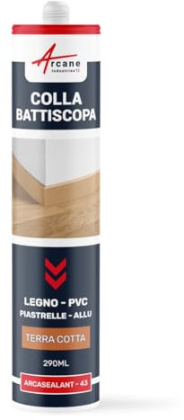 Colle plinthe, bois et carrelage, pose facile - 290 ml x 1 Terre Cuite - ARCANE INDUSTRIES