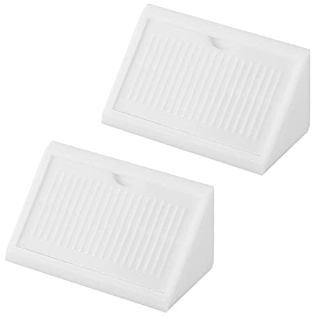 TA-VIGOR 24 st hörnhängslen i plast, hyllskåpdörr 90 grader 4 hål vinkelfästen 42 x 20 x 20 mm med skyddskåpa för att förstärka rätvinkliga hörnfogar på lådor, möbler