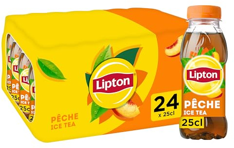 LIPTON Ice Tea Thé Glacé Saveur Pêche 24x25cl