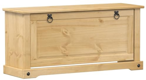 vidaXL Scarpiera Corona 99x32x47 cm in Legno Massello di Pino, Mobile per Scarpe, mensola per Scarpe, Porta Scarpe, Armadio per Scarpe