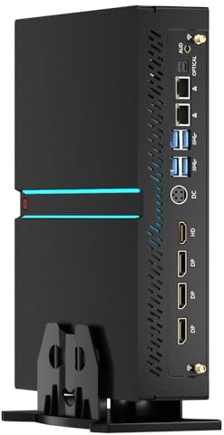 Mavsloly Mini Desktop Comptuer - 14th Gen Intel Core i9-14900F 24-Core Processor, 64GB DDR5 RAM, 2T PCIE 4.0 SSD, NVIDIA GeForce RTX 4070 12GB GDDR6 Graphics, Windows 11 Pro-Black