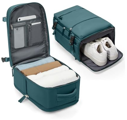 BJLFS Zaino Ryanair 40x30x20 Donna Zaino da Viaggio Aereo Bagaglio a Mano 40x30x20 Ryanair Borse da Cabina per Wizzair Zaini Casual Impermeabile Adatto per Portatile da 14 Pollici