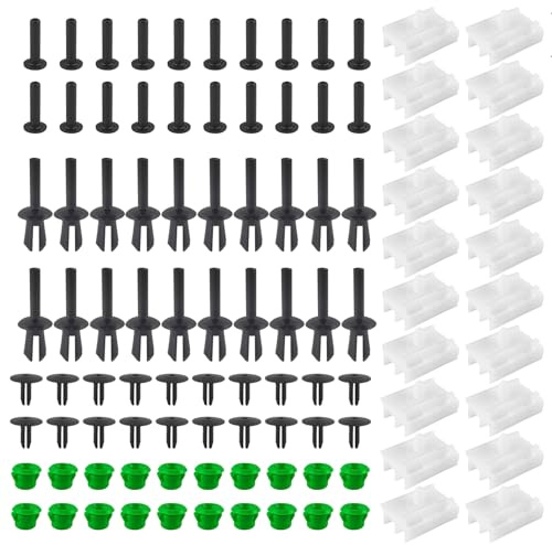 Clips de fixation voiture, clips pour bas de caisse E36 316i 318i, vis de carrosserie adaptées à la fixation des bas de caisse sur les véhicules (80)