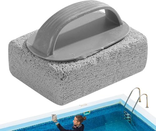 Handheld Pool Cleaning – Grout Remover, Pumice Brick Endurable Materials | Heavy Duty Scraper For Removing Scale, Stains From Tiles, Concrete, Spa Edges, Effective Pool Maintenance Tool, Outdoors