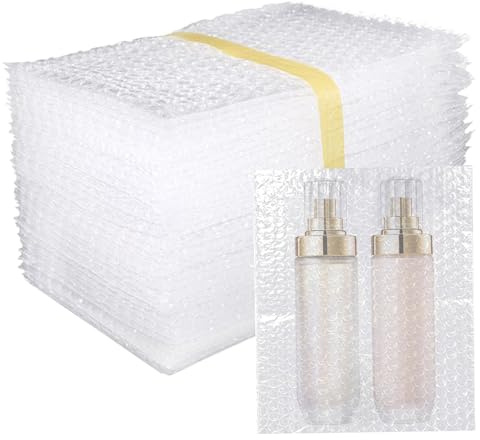 Sacchetti a bolle 200 pezzi 6x8 buste a bolle d'aria Borsa per spedizione impermeabile per assorbimento degli urti con bordo sigillato PE trasparente resistente per tutti gli usi per l'imballaggio