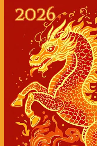 2026 Notebook: Chinese New Year 2026 – Year of the Fire Horse Notebook | 6x9” Ruled Journal with Date Section | 120 Pages
