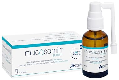 Mucosamin Spray 30 ml - Pain Relief, Healing & Prevention for Oral Mucositis and Dry Mouth - Targeted Spray for Mouth Sores, Lesions & Ulcers