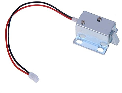 Demiawaking Serratura Elettrica Mini DC 6V / 12V Intelligente Serratura Elettromagnetica per Porta Armadietto Cassetto