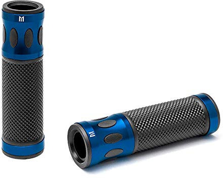 Motorrad Griffe Für 22mm Stangen - Blau - Eloxiertes Aluminium