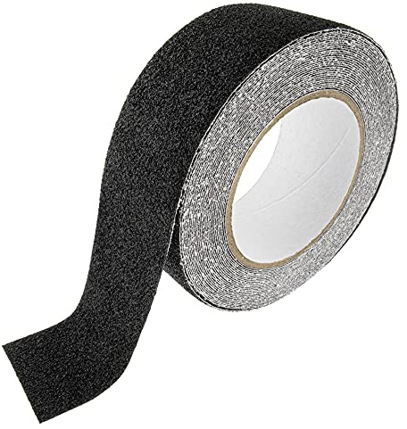 SeKi Antirutsch Klebeband Rutschhemmend schwarz, 50mm x 10 Meter, Rutschfestes Sicherheitsband für Treppen, Stufen, Fliesen, Rampen, Leiter oder den Bodenbelag; Antirutschband selbstklebend