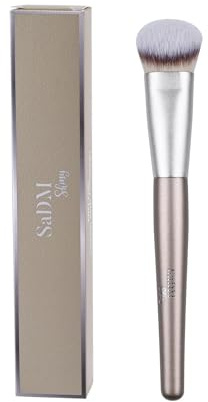 Pennello make up contorno viso – Pennello trucco per fondotinta, cipria, crema, blush, bronzer e illuminante – Professionale, vegano e cruelty free