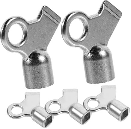 NAMOARLY 5piezas Llaves Purga Radiadores Válvula Aire Plomería Llave Aluminio Herramienta Bricolaje Profesional