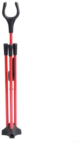 Foldable Bow Stand Holder Bracket Rack for Recurve Bow and Longbow Lightweight and Portable Design (Red)