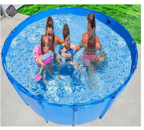 Estanque para Acuario, Piscina De PVC Espesada para Peces, Piscina Elevada De Estructura Metálica Redonda Grande Y Fácil De Montar(11335L/2994GAL-3.8X1M(D X H))