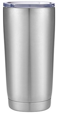 Gteller 20 oz Stainless Tumbler, Double Wall Stainless Steel Insulated Travel Mug for Keep Hot and Cool (Stainless Steel)