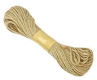 Ficelle Corde en Jute Naturel pour Artisanat Bricolage, Cadeaux Ficelle Decorative Cordes De Jute Et Ficelle De d'emballage pour Noël Mariage Saint Valentin Anniversaire Emballage Cadeaux, 1.5mmx20m