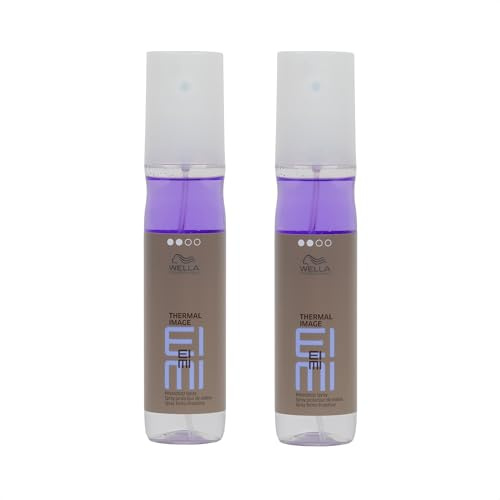 Wella EIMI Thermal Image Hitzeschutzspray – schützendes Haarspray mit Zwei-Phasen-Formel – flexibler Halt für einen natürlichen Look beim Haarstyling – 2er Pack (je 150 ml)