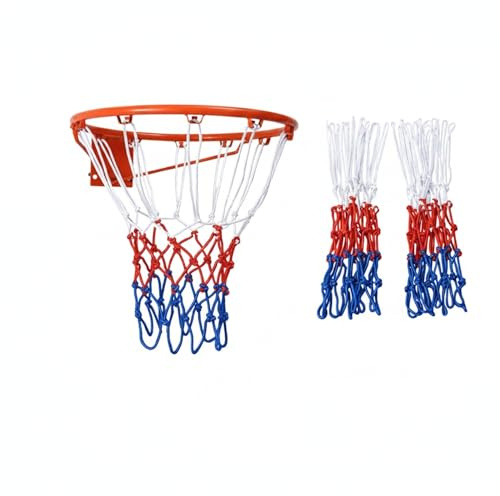 Basketbollnät i nylon för standardkorg, hållbart ersättningsnät för utomhusbruk