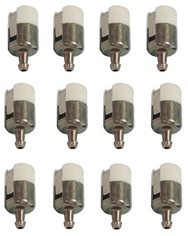OxoxO (pack of 12 Fuel Filter Compatible with Walbro 125-527 Echo 131-205-07320 Robin 3112 Shindaiwa T230 T231 Stihl FC75 FS85 String Trimmer/Edger/Backpack Blower