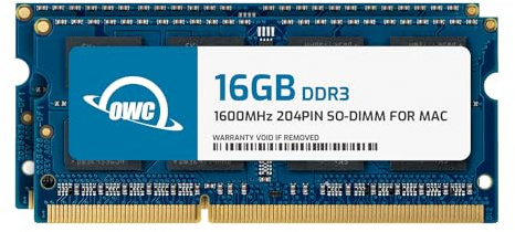 OWC - 32GB Memory Upgrade Kit - 2 x 16GB PC12800 DDR3 1600MHz SO-DIMMs für 2015 (Late) iMac 27 Retina 5K Modelle und kompatible PCs