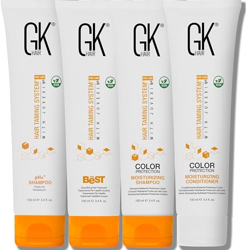 GK HAIR Global Keratin Det bästa professionella håret (100ml / 3,4 Fl Oz) Kit Det bästa professionella hårsetet Utjämnande och utjämnande behandling för en naturlig silkeslen och slät