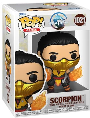 Funko Pop! Games: MK1- Scorpion - Mortal Kombat Game Franchise - Collectable Vinyl Figure - Gift Idea - Official Merchandise - Toys for Kids & Adults - Video Games Fans - Model Figure for Collectors