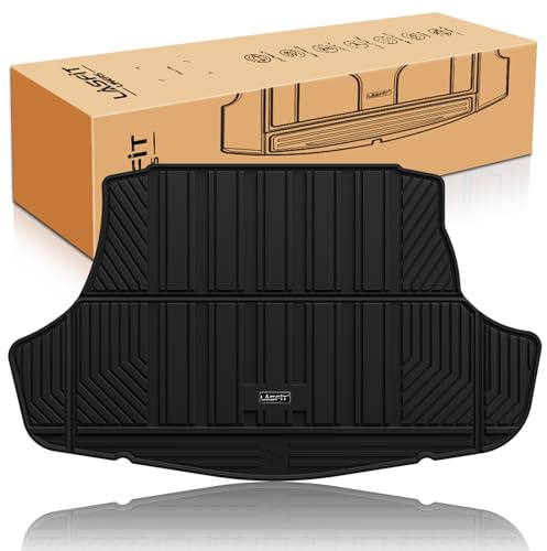 LASFIT Trunk Mat for Toyota Camry 2018-2026 & for Toyota Avalon 2019-2022, All Weather TPE Custom Fit Easy Clean Trunk Liner for Camry 2018-2025 Hybrid/L/LE/SE/TRD/XLE/XSE, Black