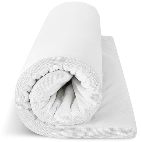 EGO HOME Madrassbäddmadrass 160 x 200, 7 zoner madrassöverdrag med minnesskum, Oeko-Tex certifierad, 160 x 200 cm, madrassdyna för resårsäng madrasser, bäddsoffa