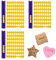 3pcs Alphabet & Number Cookie Press Stamps,Fondant Letter & Number Moulds,Letter Stamps for Clay Fondant Icing Biscuit Press,Cake Decorating Tools for Mother's Children's Day Baking Clay Pastries
