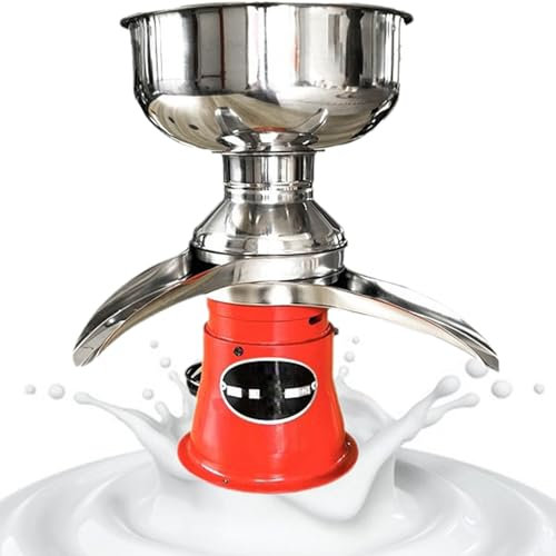 Professional Whipped Cream Dispenser Multifunctional Milk Separator, Kitchen Centrifuge Cream Machine, Reusable, Food Grade Material, Adjustable for Goats Cows Milk