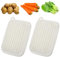 Mabor Lot de 2 brosses à légumes en plastique dur avec trou de suspension en plastique PE pour pommes de terre, carottes, racine de lotus, fruits (12 cm)