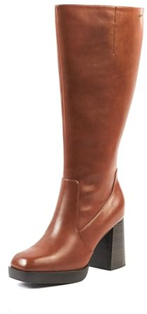 GABYLOU – Modèle MELISSA – Bottes Hautes Femme Pieds Larges Mollets 2XL – Double Semelle Amovible, Talon 9,5 cm + Plateforme 2 cm – Fermeture Zip YKK – Style Élégant et Tendance pour Ville et Sorties