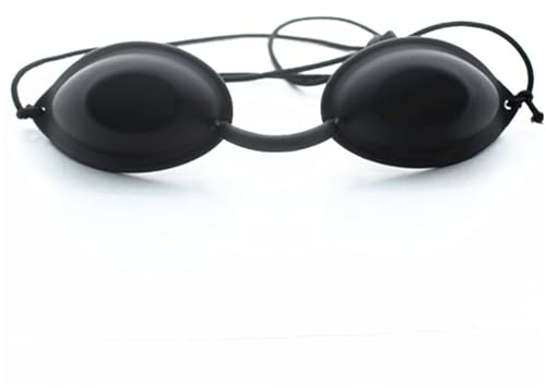 ANZONGYI Masque de protection pour les yeux doux et réglable - Protection contre la lumière - Portable et léger - Bandeau élastique - Lunettes de bronzage de sécurité pour thérapie par lumière LED