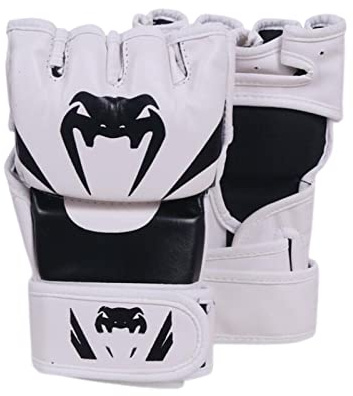 CRDARAAV - Guantoni MMA da sparring, impermeabili, per adulti, unisex, da uomo e da donna, bianchi, 26x12 cm